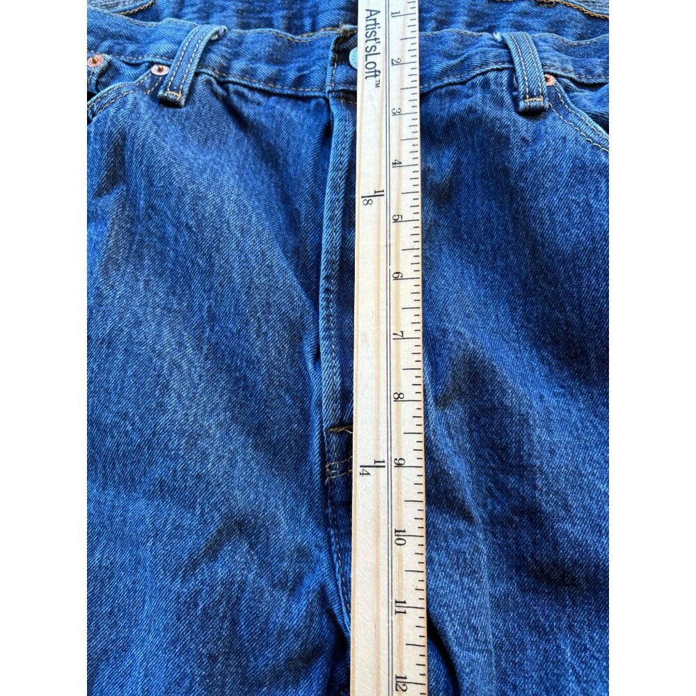 Levis 501 Original Fit Mens Straight Button Fly  Jeans 38x32 Americana Western - Picture 9 of 10
